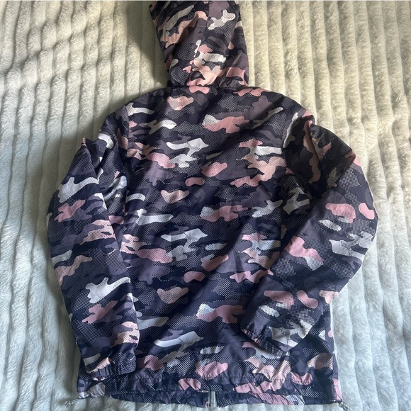 New Balance Womens Small Pink Camo Lightweight Wind Breaker Jacket - Picture 7 of 7